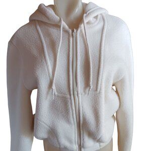 Vintage Women's Hoody Fleece Jacket Hooded Zip-Up Polar Club 1990's